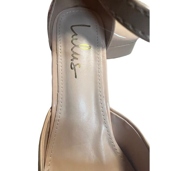 Fairy Grunge Nude Platforms Chunky Block Heels Retro Mary Jane Party Pumps Sz 9 - Picture 10 of 14